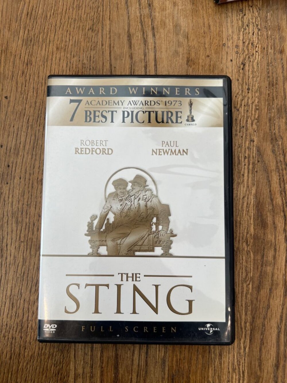 The Sting 1973 Movie DVD Full Screen Edition Robert Redford Paul Newman Pre-Owne